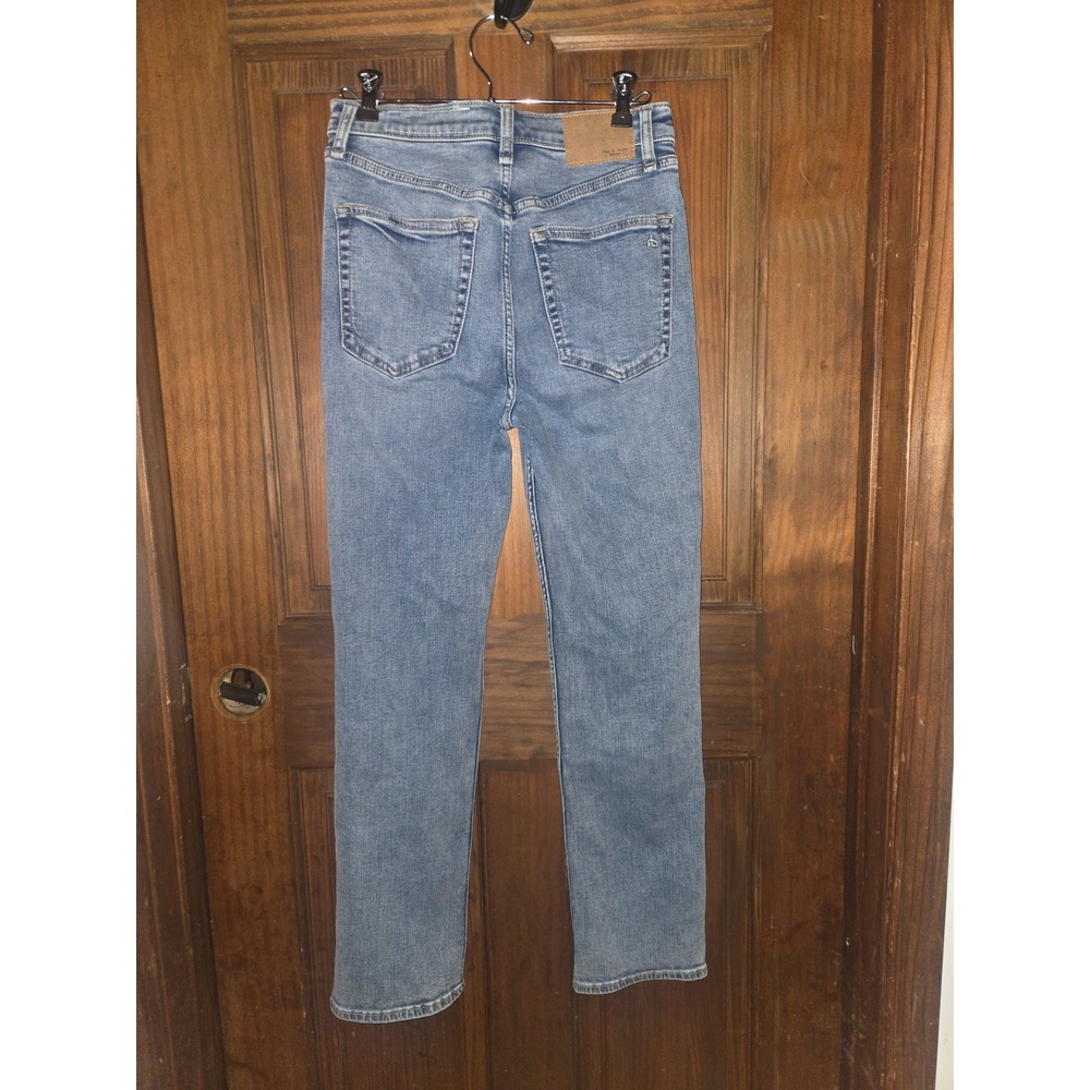 Rag & Bone Wren High-Rise Ankle Slim Jeans Nyasa Blue RJ3025F1XNY Size 26 - Picture 3 of 7